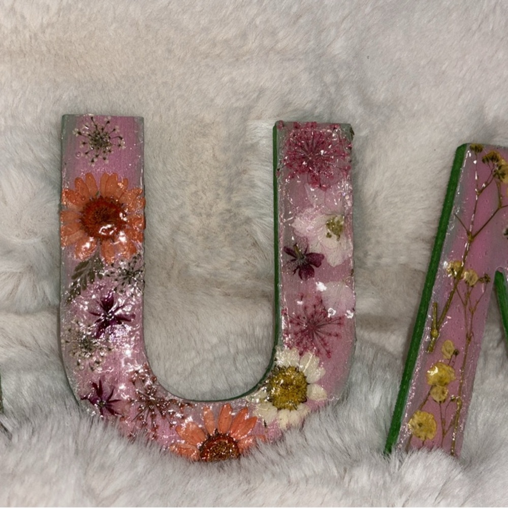 Customizable Floral Decorative Letters - Picture 3 of 5
